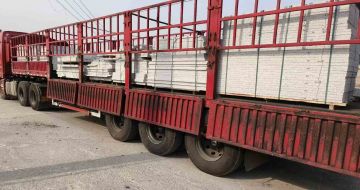 长治 白麻荔枝面外墙干挂，工厂装车日常