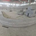 长治 芝麻白异形坐凳，自然面光面弧形加工