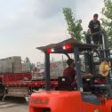 长治 黄金麻冰裂纹，地铺石装车