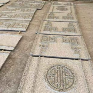 长治 白麻花岗岩外墙立面雕刻板