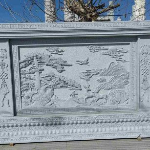 长治 芝麻白大型照壁，屏风，影壁