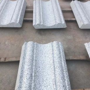 长治 白麻花岗岩光面别墅线条