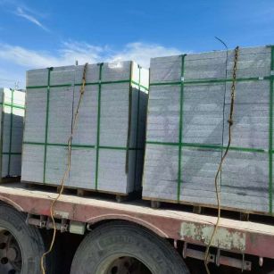 长治 芝麻白花岗岩地铺石装车日常