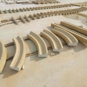 长治 黄金麻花岗岩别墅线条