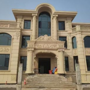 长治 黄金麻花岗岩别墅外墙干挂