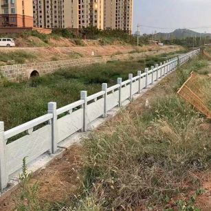 长治 白麻河道栏杆效果展示图