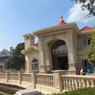 长治 黄金麻花岗岩欧式别墅