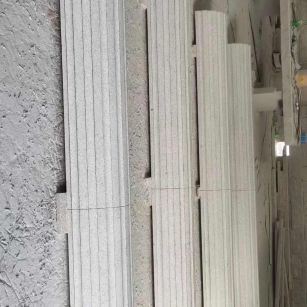 长治 花岗岩厂家带你看白麻花岗岩门楼大柱柱皮