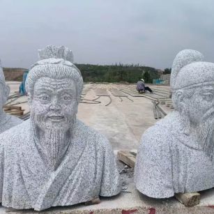 长治 白麻花岗岩石材人物立体雕刻