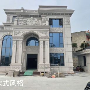 长治 白麻花岗岩别墅外墙干挂