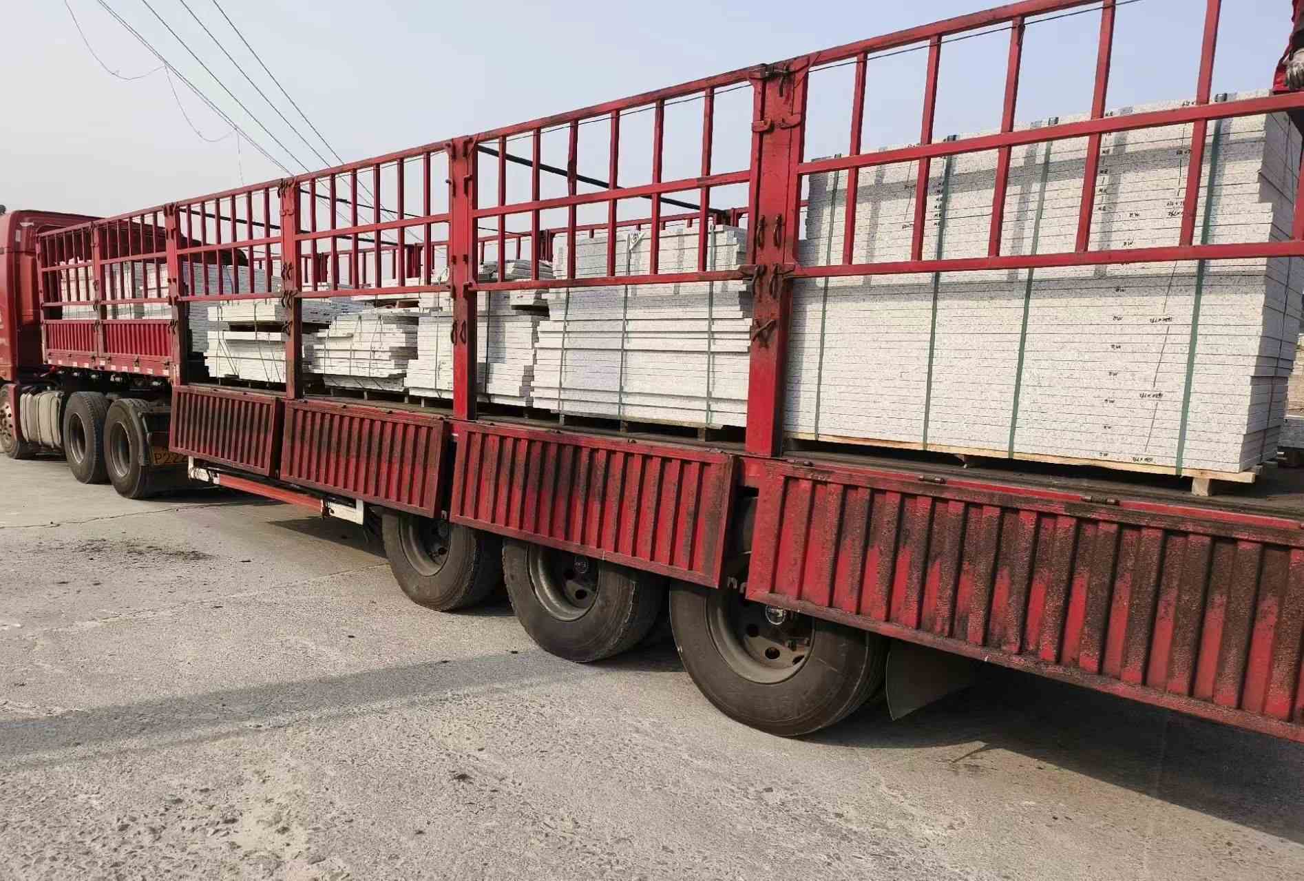 长治 白麻荔枝面外墙干挂，工厂装车日常