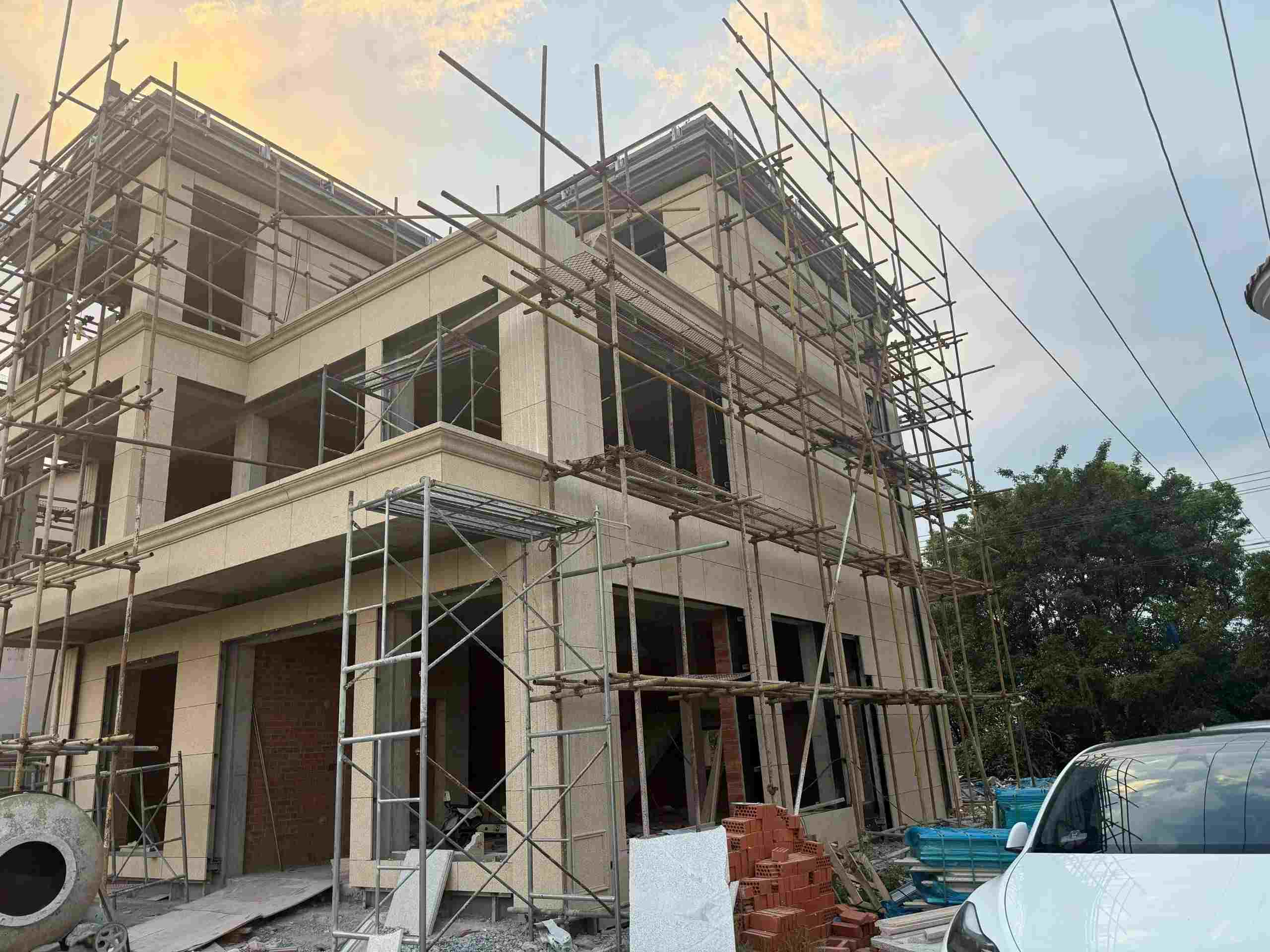 长治 黄金麻荔枝面花岗岩外墙干挂