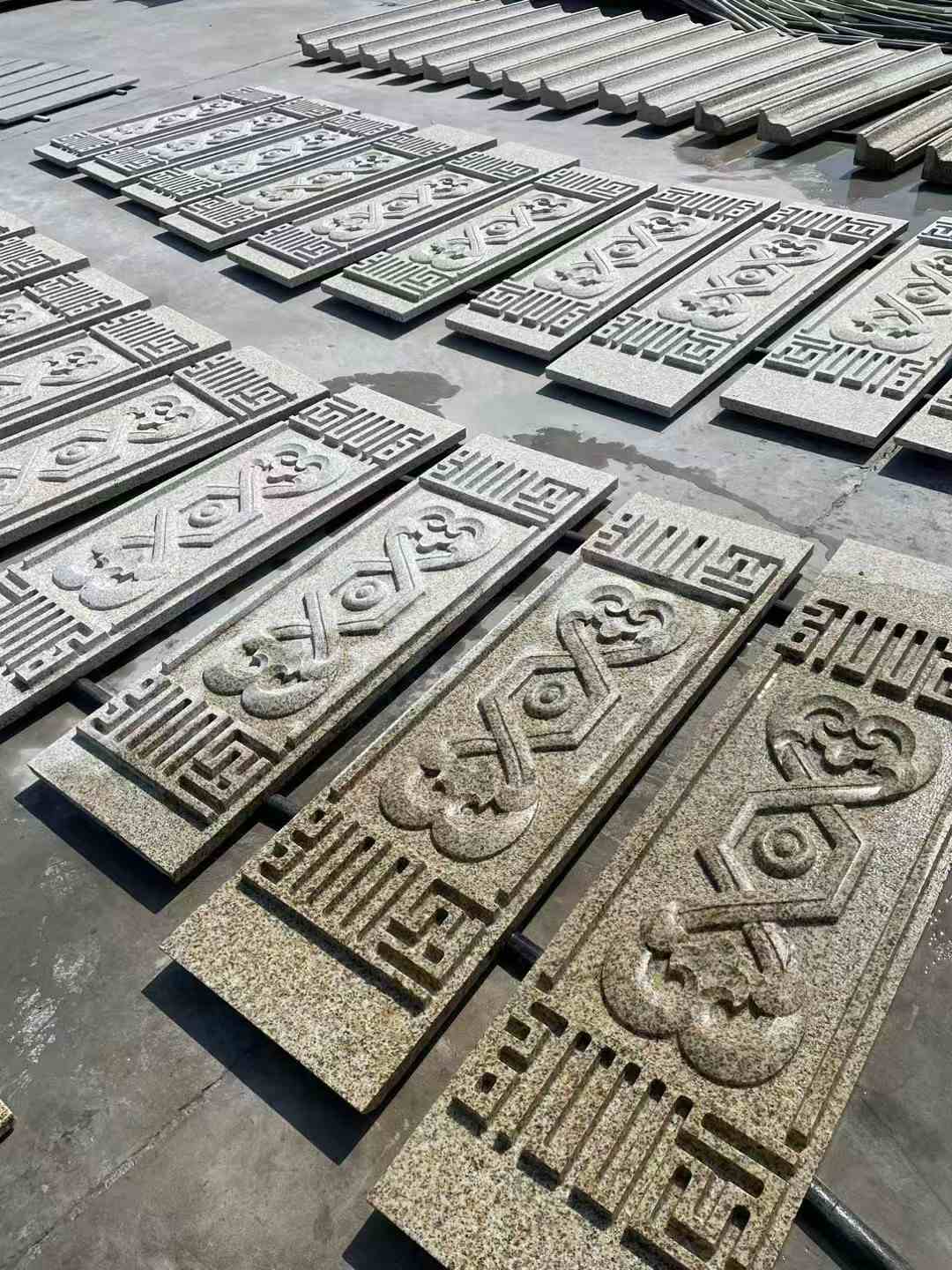 长治 黄金麻花岗岩外墙雕刻板