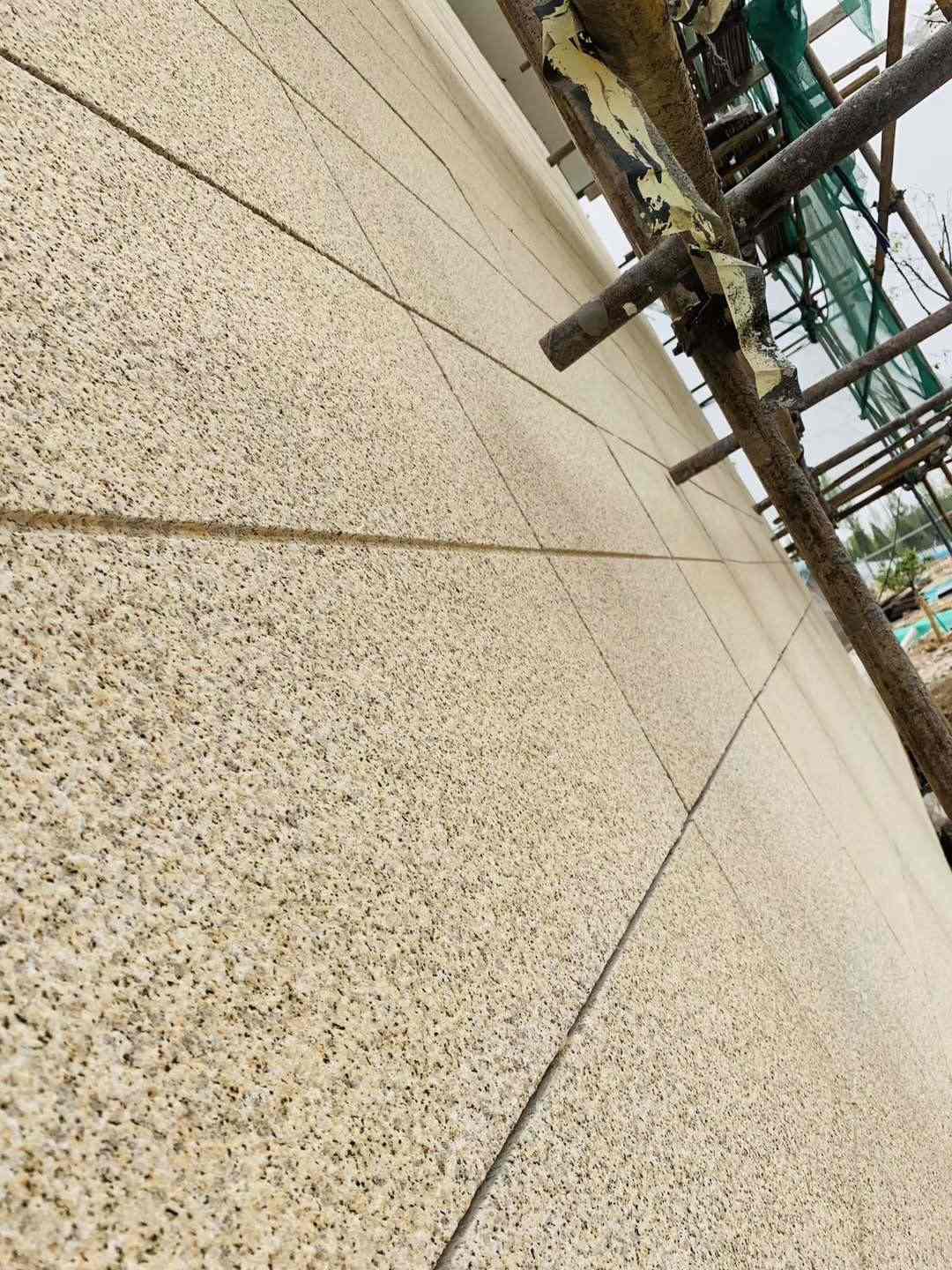 长治 黄金麻花岗岩荔枝面外墙干挂石材效果示例