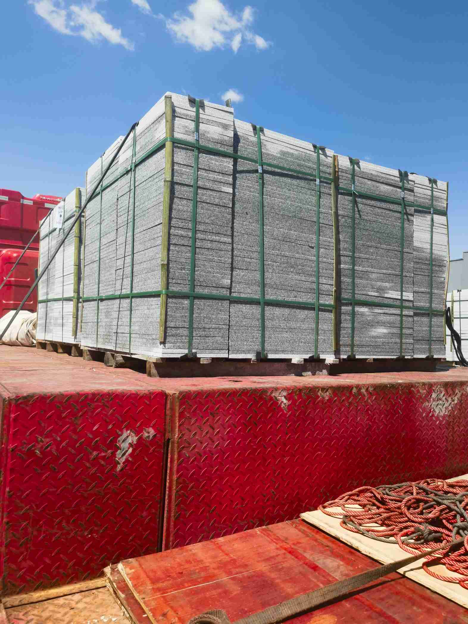 长治 芝麻白火烧规格板地铺石300*600/600*600