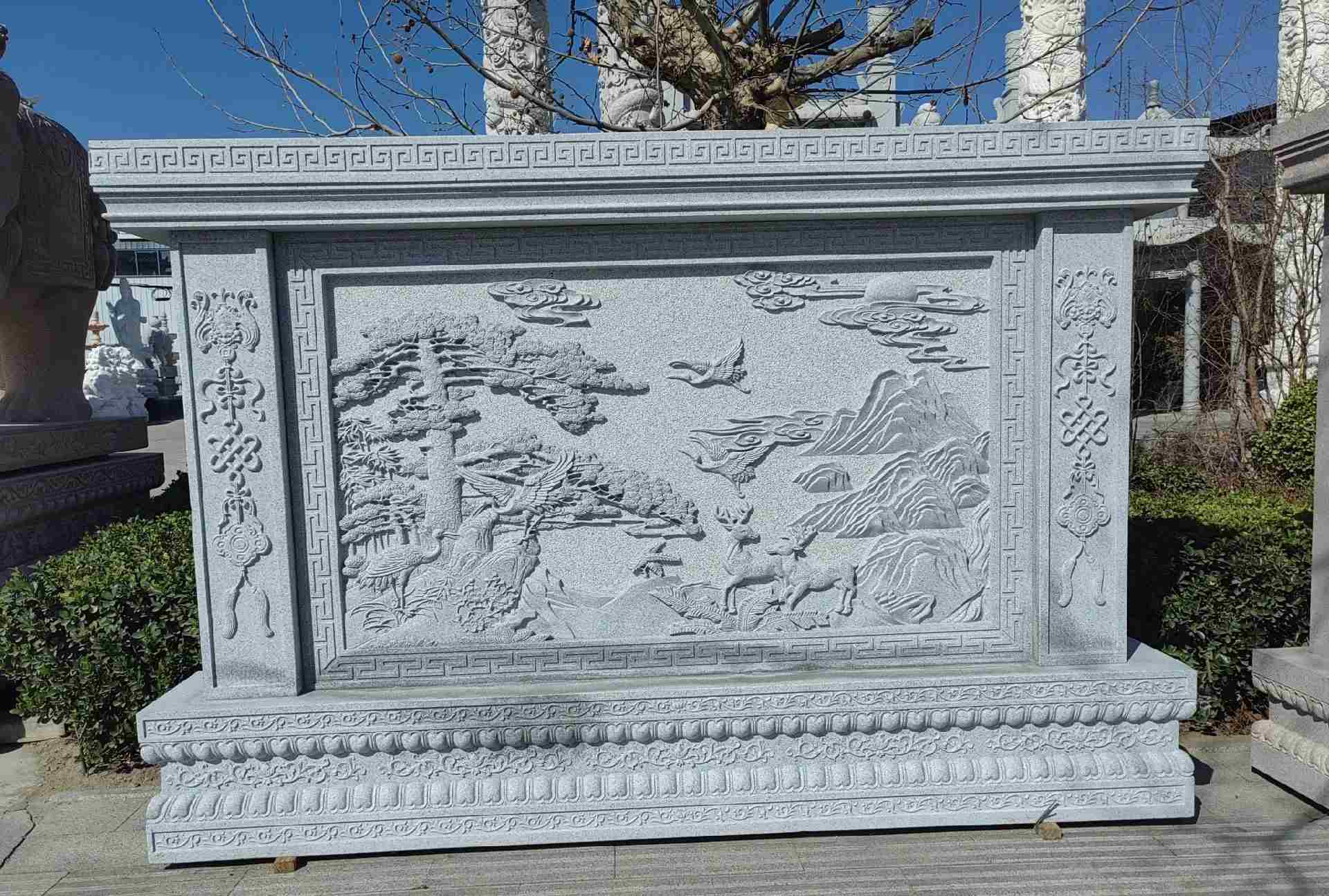 长治 芝麻白大型照壁，屏风，影壁