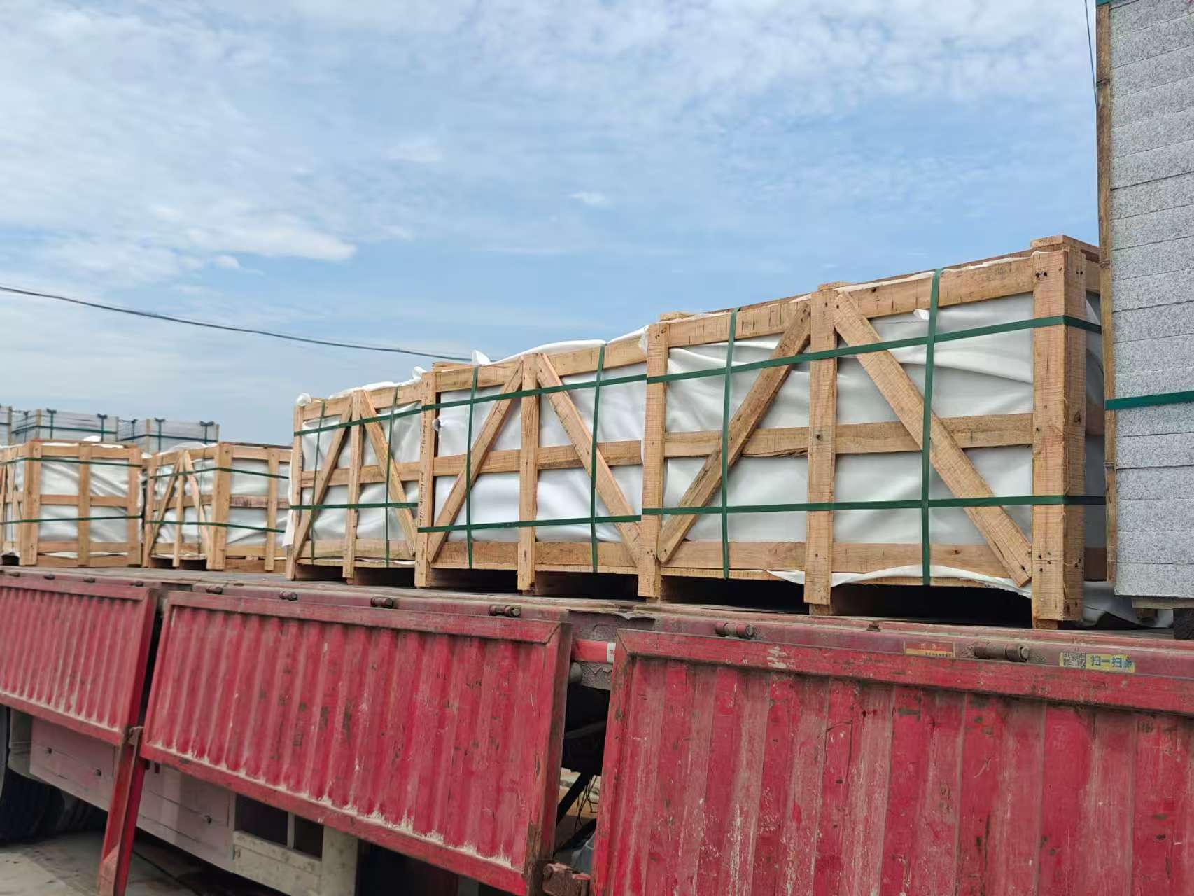 长治 芝麻白花岗岩地铺石出口专车-泰国游